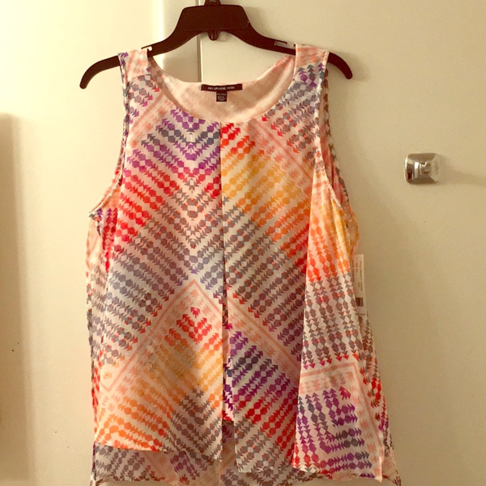 Zac & Rachel Chiffon layered tank